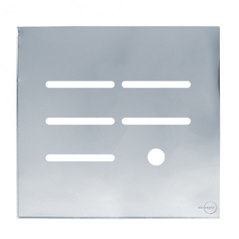 Placa p/ 5 Interruptores + furo 4x4 - Novara Glass Espelhada Placa p/ 5 Interruptores + furo 4x4 - Novara Glass Espelhada